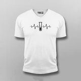 Chemistry Heartbeat V-Neck T-shirt For Men Online India