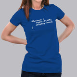 Funny Programmer: Chic Laughs & Code Women's Tee