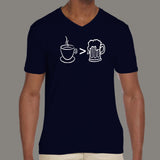 Coffee is Better than Alcohol Men's programmers v neck T-shirt online india