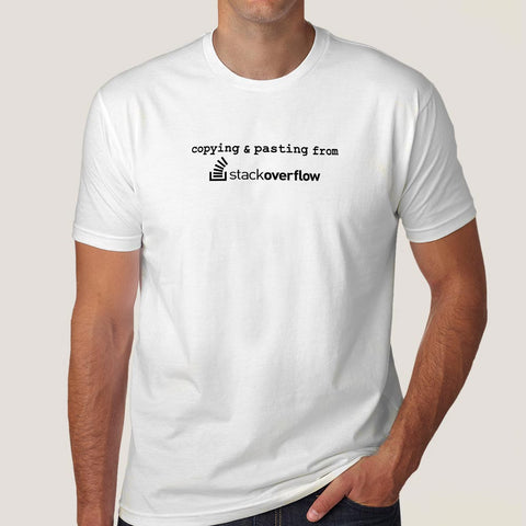 Copying And Pasting From Stack Overflow T-Shirt For Men