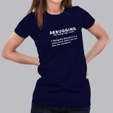 Debugging Definition Funny Coding Programming T-Shirt For Women