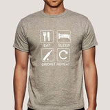 Eat Sleep Cricket Repeat Men's T-shirt