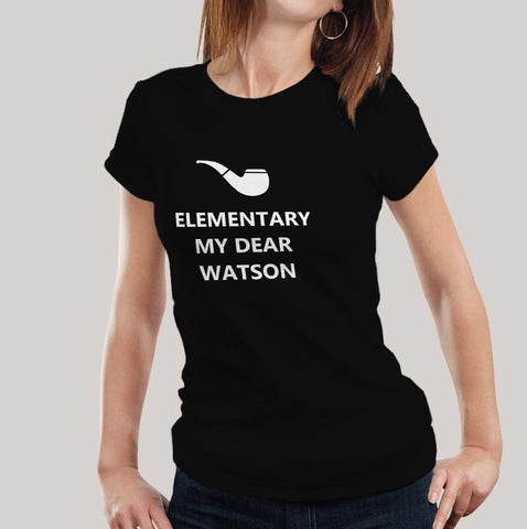 sherlock holmes dialogue slogan t-shirt