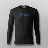 Fedora Logo Full sleeve T-shirt For Men Online Teez 