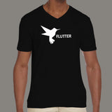 Flutter Bird pets v neck T-Shirts for Men's online india