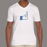 FU Facebook Button Men's v neck T-shirt online