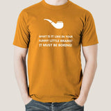 What Is It Like In Your Funny Little Brains? Sherlock Holmes Men's T-shirt