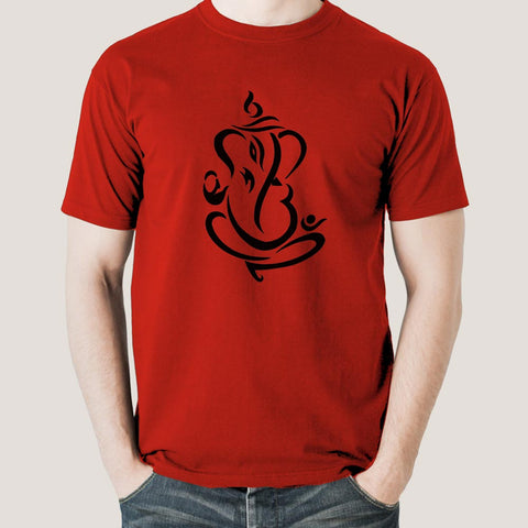Buy Ganesh Line Art Men's T-shirt At Just Rs 349 On Sale! Online India