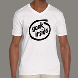 Geek Inside Men's programmers v neck T-shirt online india