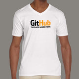 Github - The place where I Fork Men's Programming and attitude v neck T-shirt  online