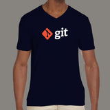 Github Logo Men's Programming and work v neck  T-shirt online india
