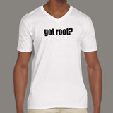 got root? Prompt v neck T-Shirts For Men online