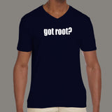 got root? Prompt v neck T-Shirts For Men online india