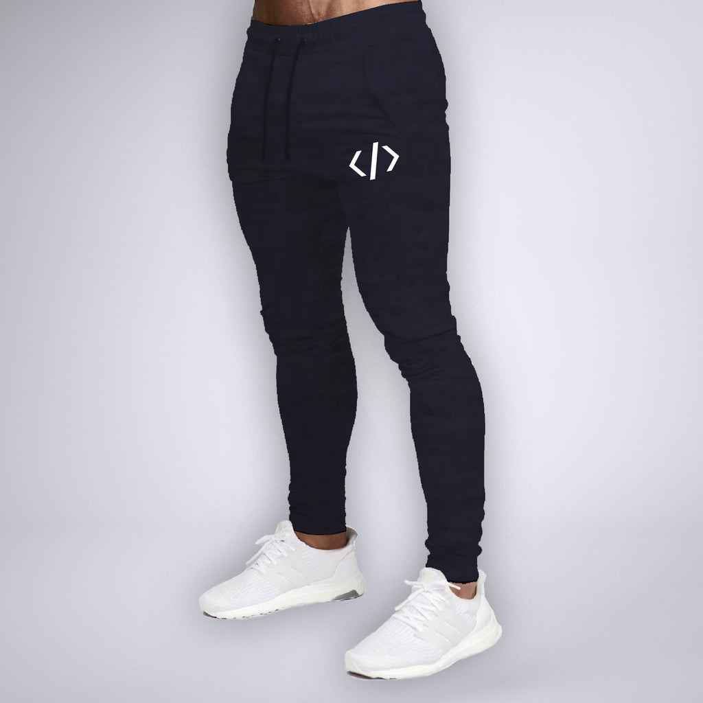 HTML Tag Jogger Track Pants With Zip for Men TEEZ.in