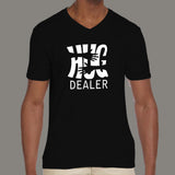 Hug Dealer Men's v neck  T-shirt online 