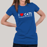I Love Cats, It's Humans That Annoy Me, Women's T-shirt