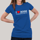 I Love Dogs, It's Humans That Annoy Me, Women's T-shirt