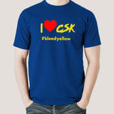 I Love CSK Men's Chennai Super Kings Cotton T-shirt