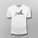 I Fell, Collapsed funny Eiffel Tower T-shirt For Men