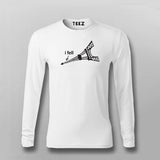I Fell, Collapsed funny Eiffel Tower T-shirt For Men