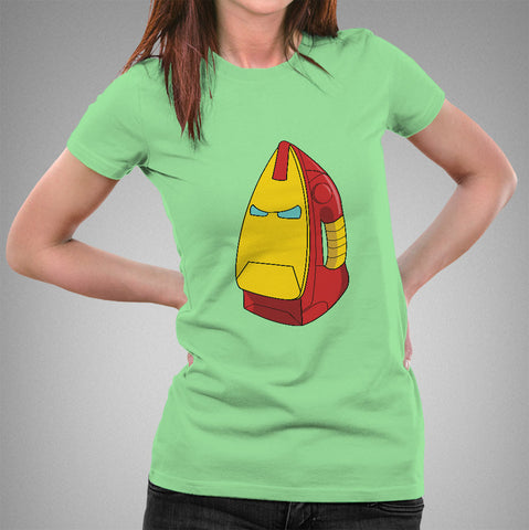 Ironman Ironbox-man Marvel Women's Parody T-shirt