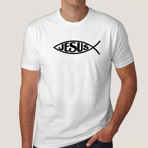 Jesus fish christianity t-shirt india