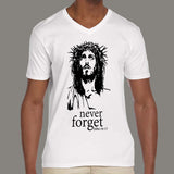 Jesus Crown of Thorns Men's v neck T-shirt online india