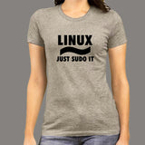 Linux Just Sudo It Programmer T-Shirt For Women