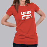 Linux Just Sudo It Programmer T-Shirt For Women