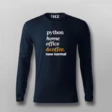 linux & coffee Programming Full Sleeve T-shirt For Men Online Teez