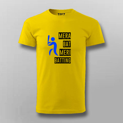 Mera Bat Meri Batting Hindi T-shirt For Men Online
