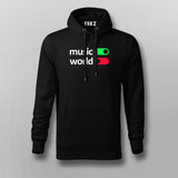Music On World Off Hoodies For Men Online India