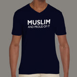 Muslim and Proud of It Men's religion v neck T-shirt online india