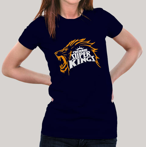 Women's  Chennai Super Kings Fan Cotton T-shirt