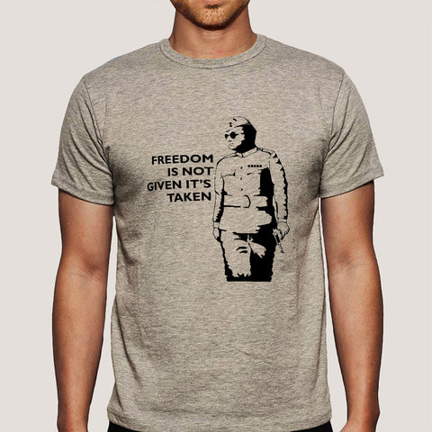 Buy Nethaji Subash Chandra Bose Men's T-shirt At Just Rs 349 On Sale! Online India