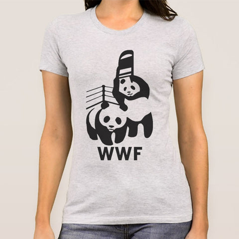 WWF/WWE Panda Parody Women's T-shirt
