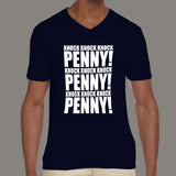 Knock Knock Knock Penny, TBBT Men's v neck T-shirt online india