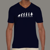 Pianist Evolution Men’s v neck T-shirt online