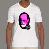 Pink Freud/Pink Floyd Parody Men's V-Neck T-shirt geeky online india