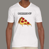Powered By Pizza Men's v neck T-shirt online india