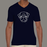 pug life v neck t shirt india online