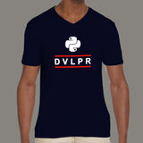 Python Developer V-Neck T-Shirt For Men Online India