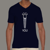 Screw You Men's V- NECK T-shirt online india