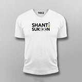 shanti Sukoon V neck T-shirt For Men Online India