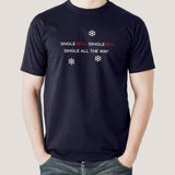 Single Bells,  Single All The Way Men's v neck T-shirt online