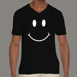 Smiley Face Men's v neck  T-shirt online