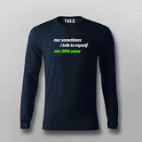 Sometimes Me to Myself Funny T-shirt For Men