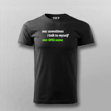 Sometimes Me to Myself Funny T-shirt For Men