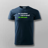 Sometimes Me to Myself Funny T-shirt For Men