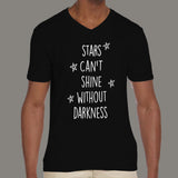 Stars Can't Shine Without darkness Cool Men's comics v neck T-shirt online